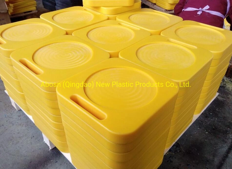 SGS Anti-Slip Ground Protection UHMWPE Outrigger Pads with Handle