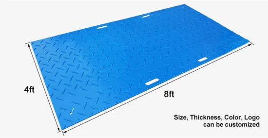 Turf Flooring Temporary Roadway Panels High Density Polyethylene Ground Protection Mats Pathways Pad